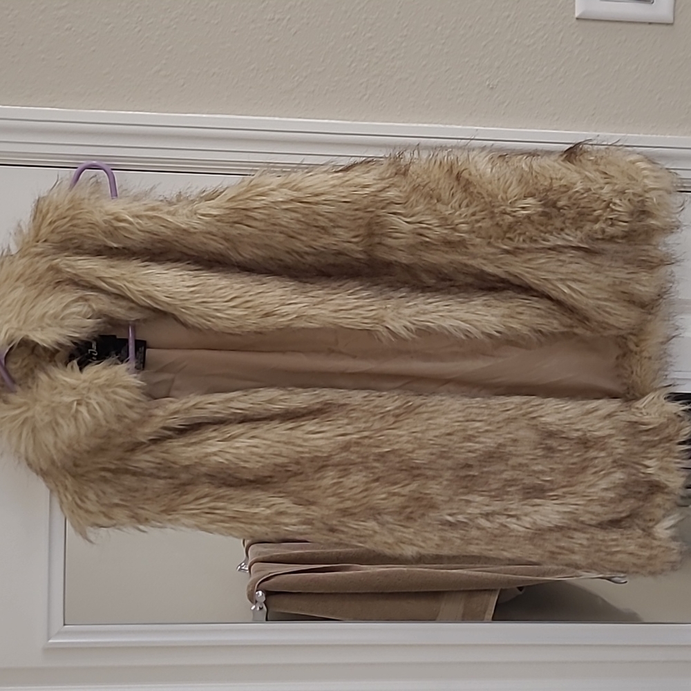 Faux fur vest